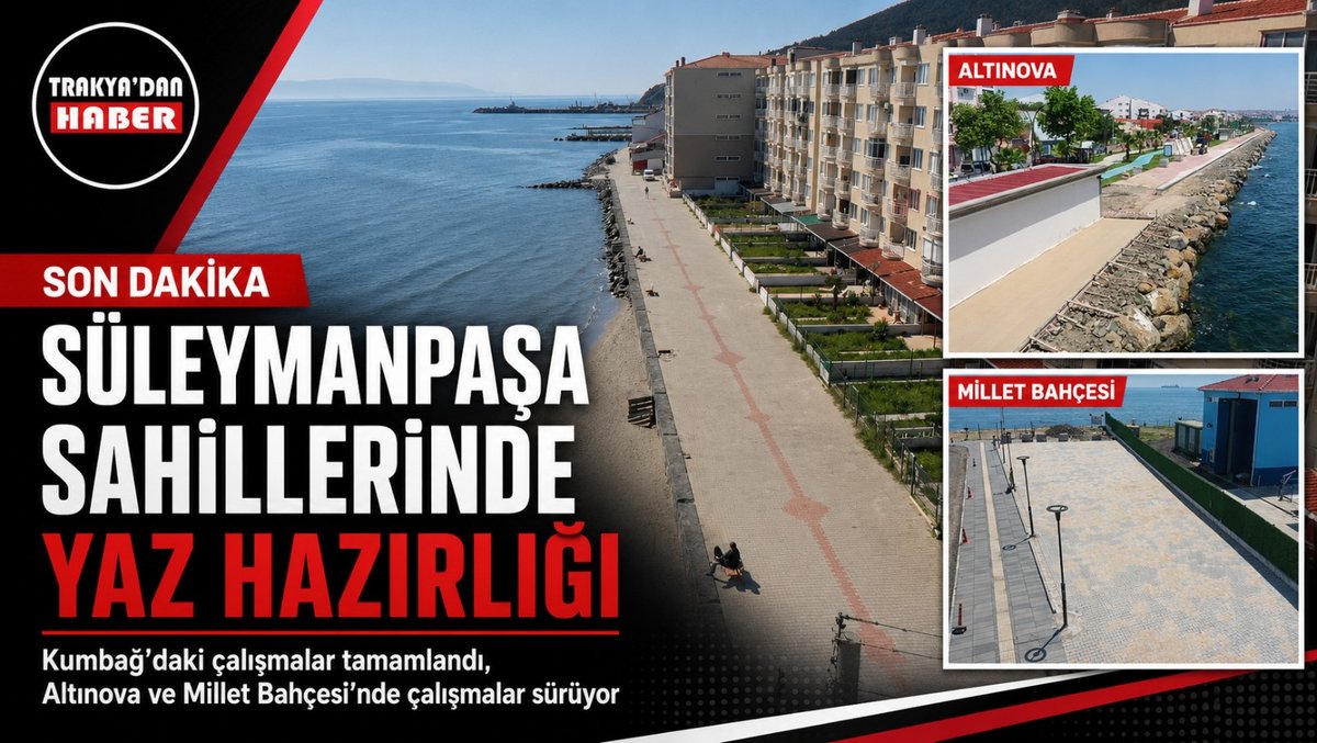 Süleymanpaşa’da Sahiller Yaz Sezonuna Hazırlanıyor