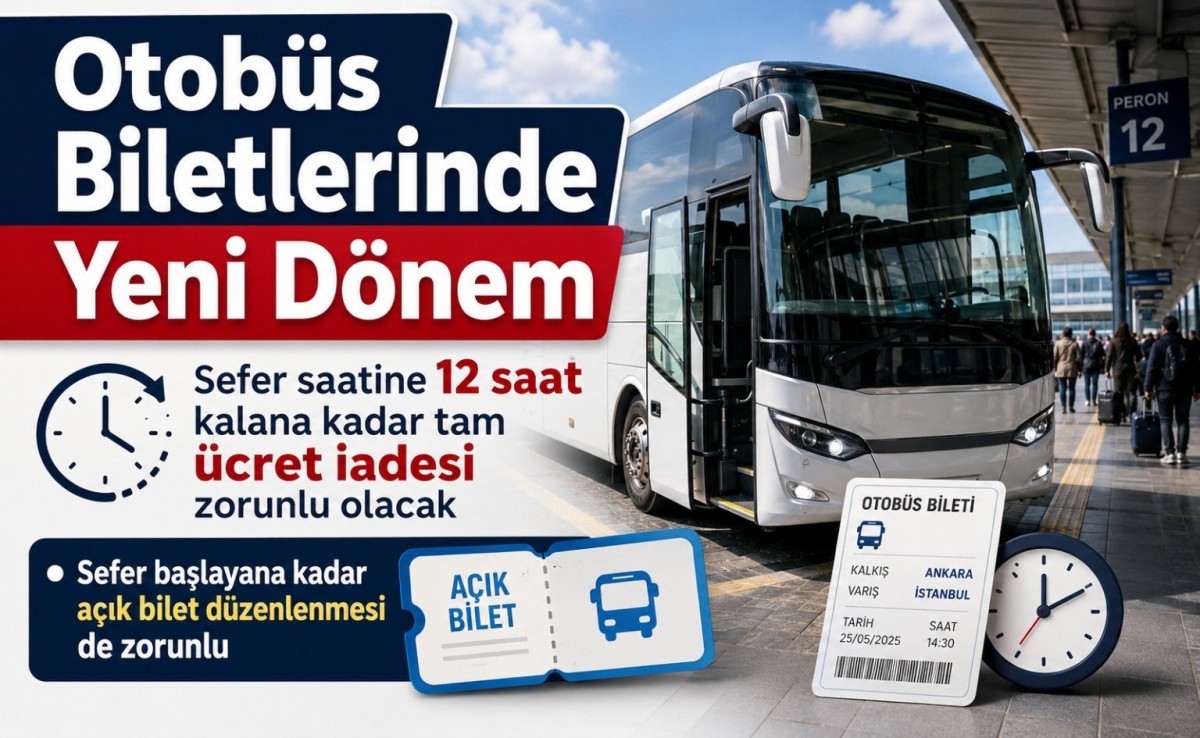Şehirler arası otobüs biletlerinde iade ve açık bilet dönemi